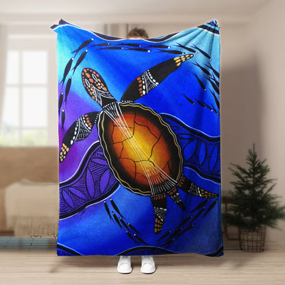 Turtle BL190855F Sherpa Fleece Blanket