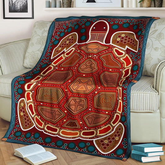 Turtle BL220849F Sherpa Fleece Blanket