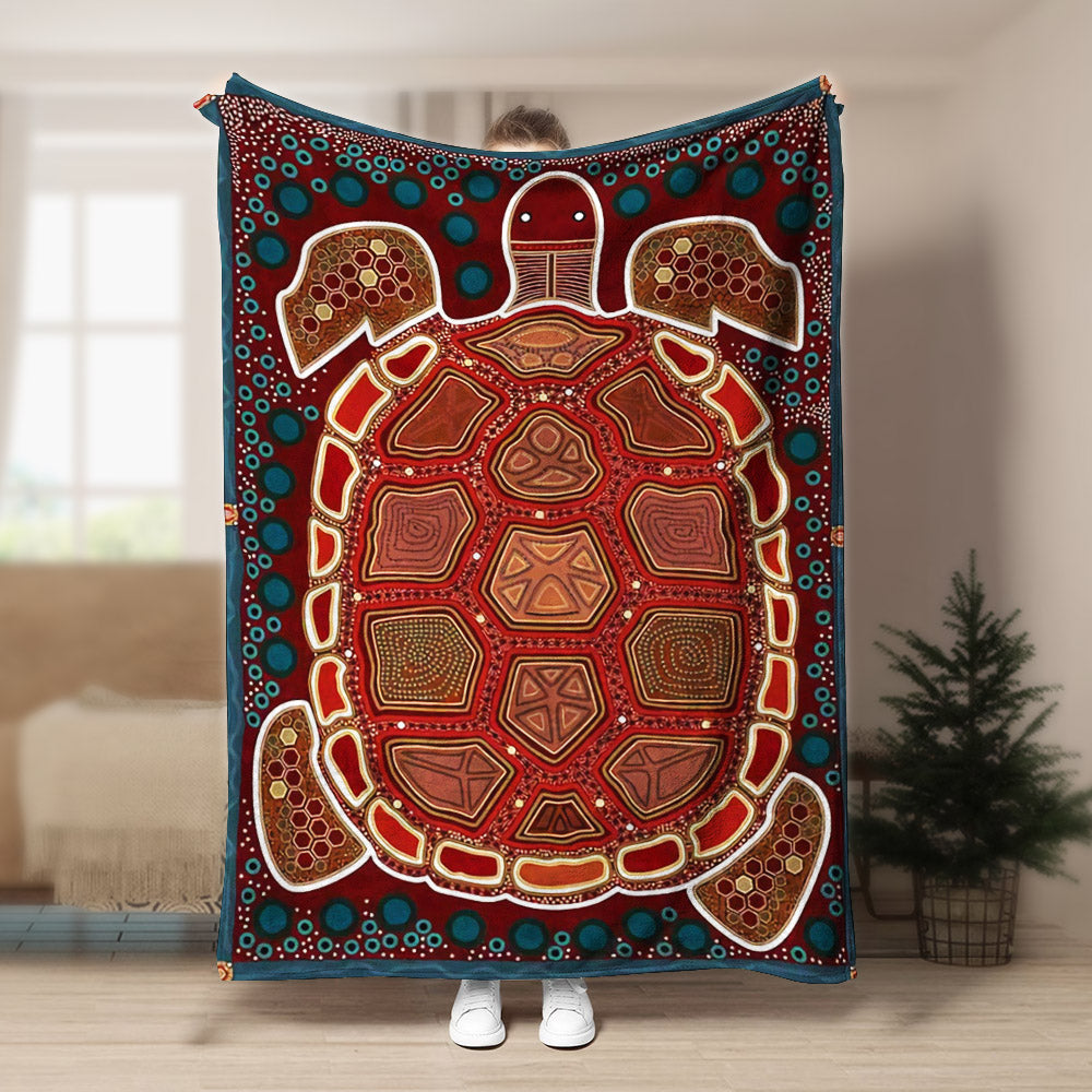 Turtle BL220849F Sherpa Fleece Blanket