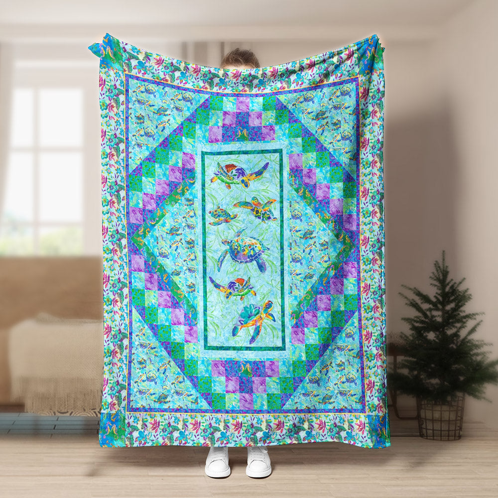 Turtle BL260909F Sherpa Fleece Blanket
