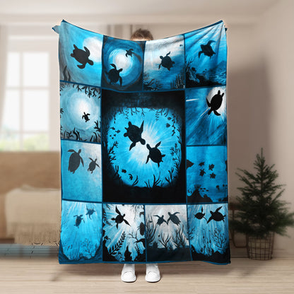 Turtle BT220850F Sherpa Fleece Blanket
