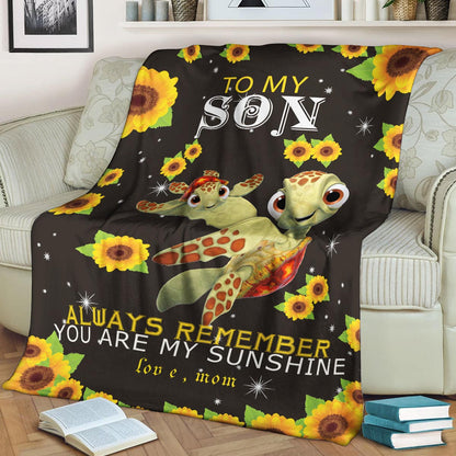 Turtle CL240892MD Sherpa Fleece Blanket