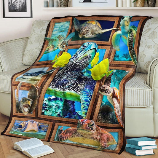 Turtle CL260889MDF Sherpa Fleece Blanket