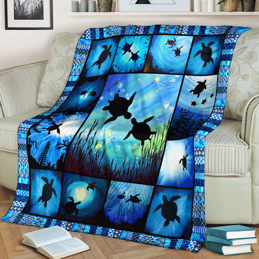 Turtle CL280859MDF Sherpa Fleece Blanket