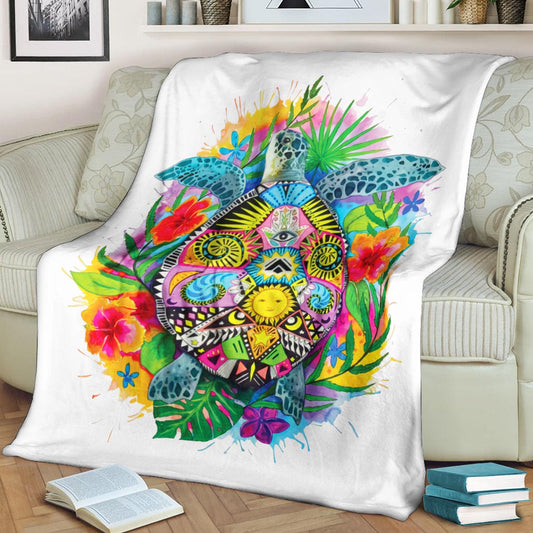 Turtle CLA150854f Sherpa Fleece Blanket