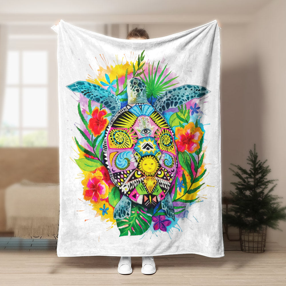 Turtle CLA150854f Sherpa Fleece Blanket