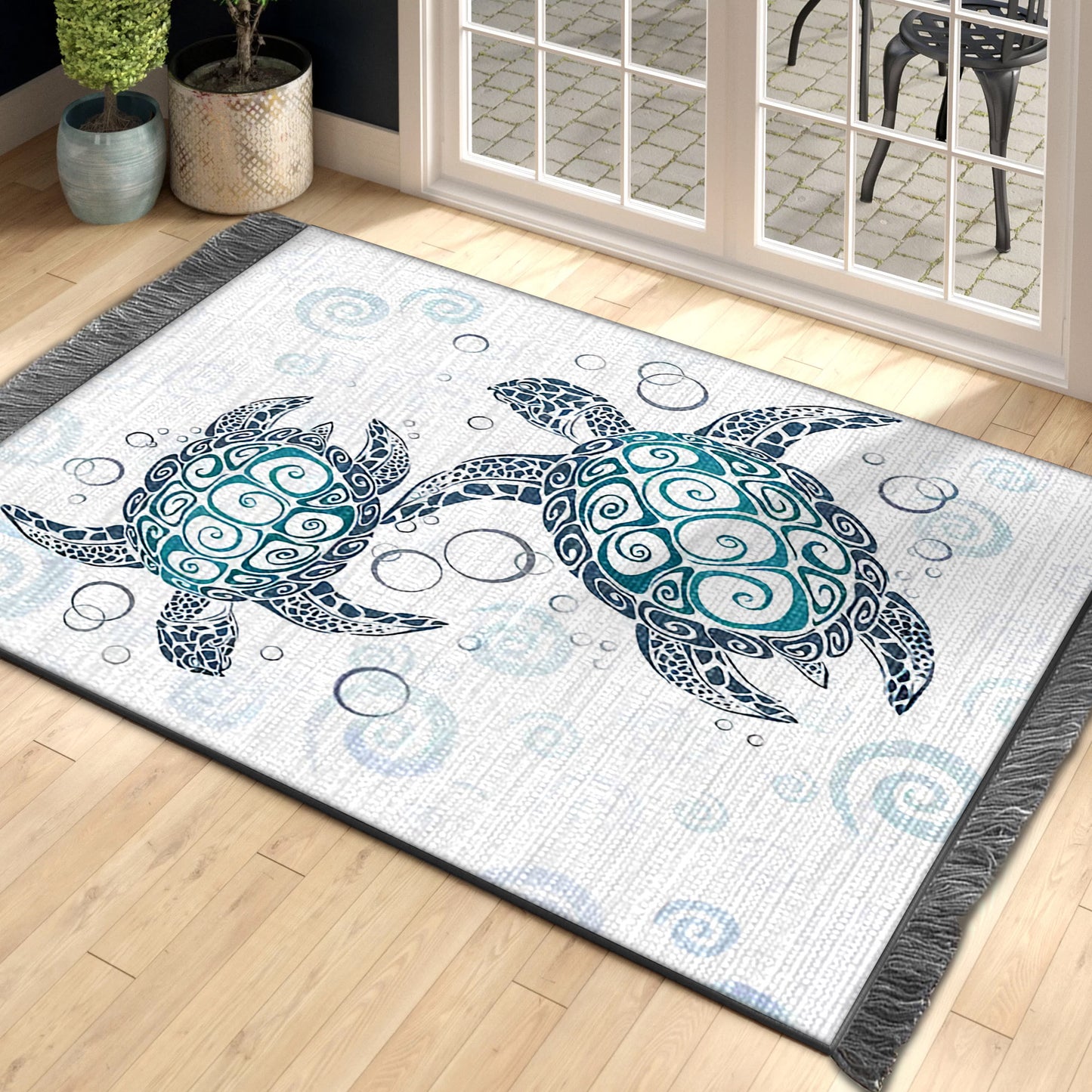 Turtle DD230831O Decorative Floor-cloth