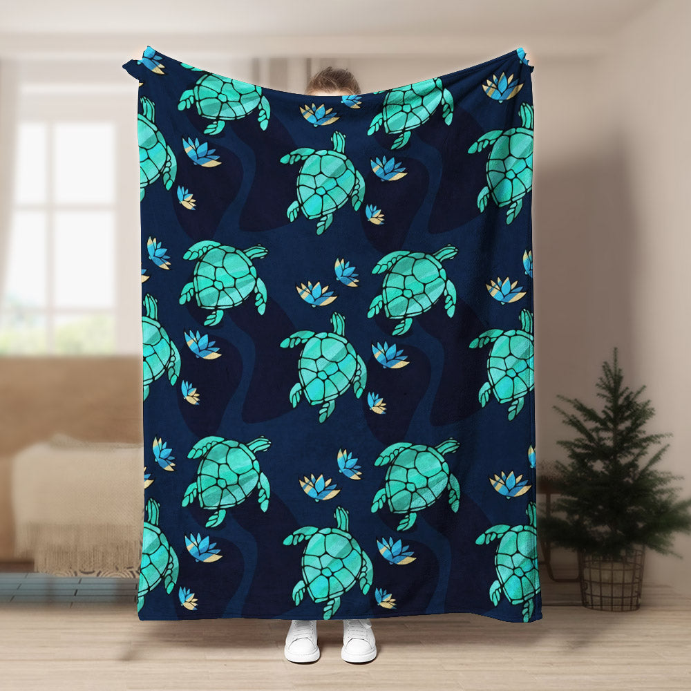 Turtle HM0809165TT Sherpa Fleece Blanket