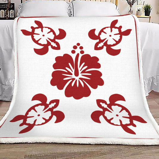 Turtle Hawaiian HM2709110TT Sherpa Fleece Blanket