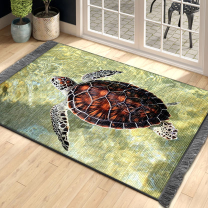 Turtle ML270855O Decorative Floor-cloth