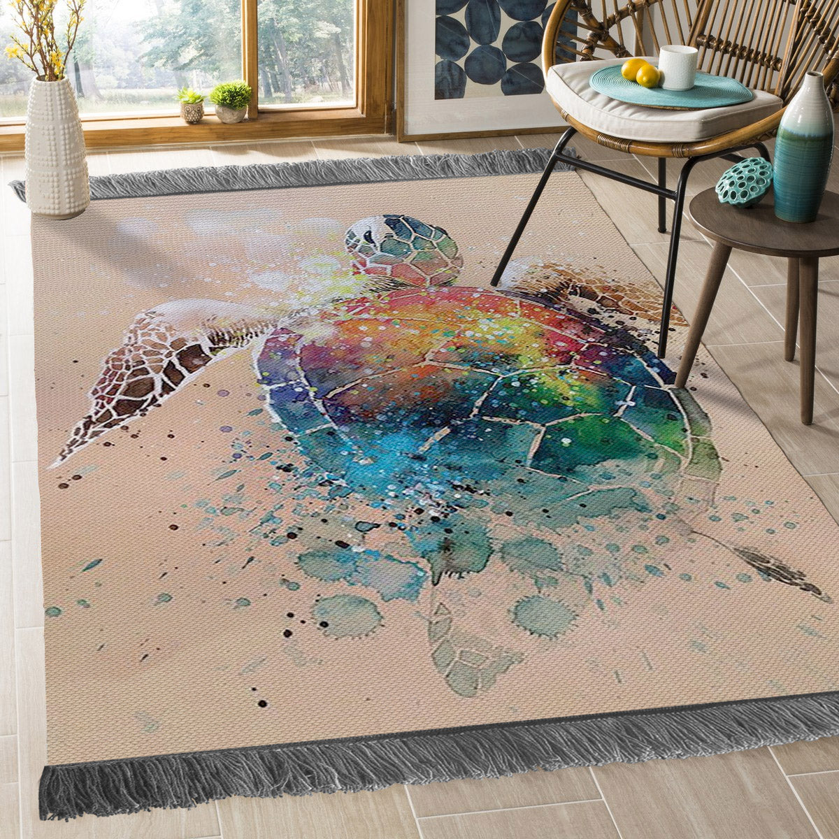 Turtle NT18090103O Decorative Floor-cloth