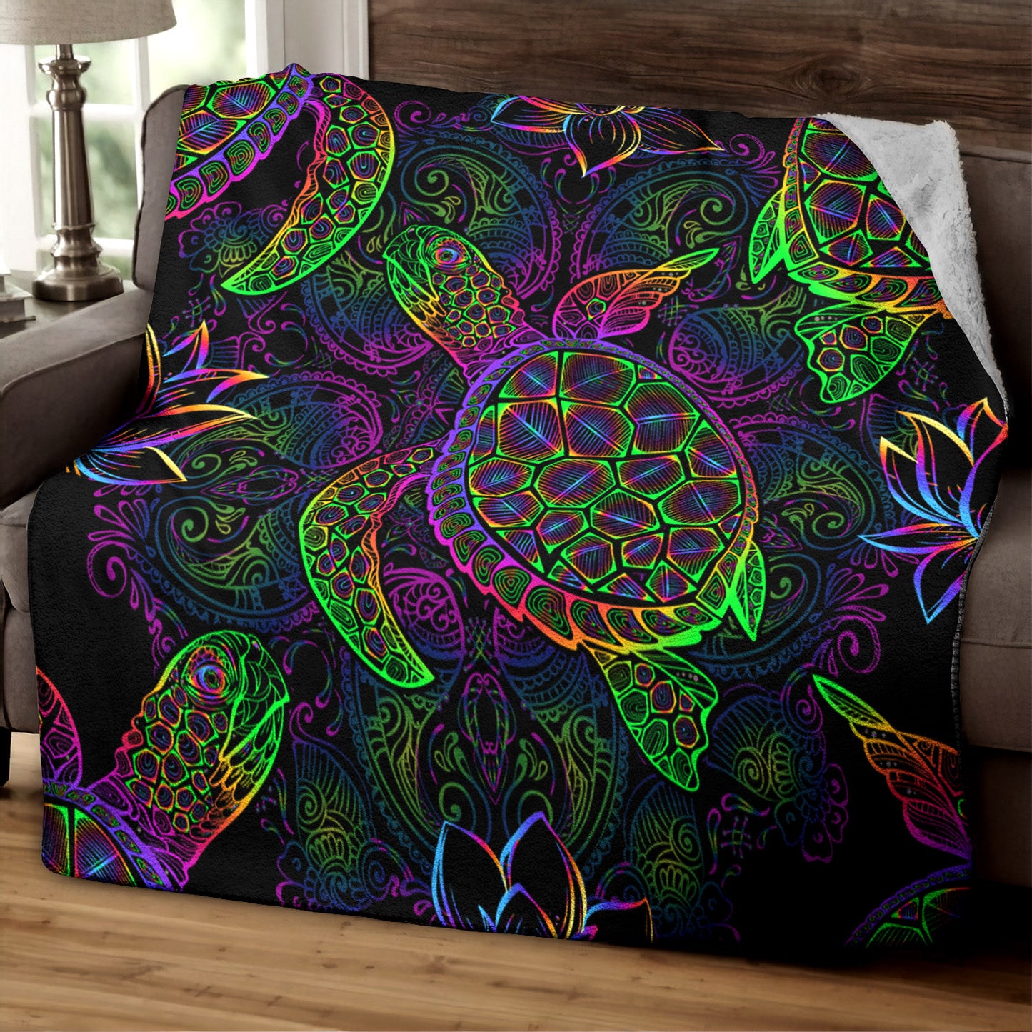 Turtle TT140826TM Sherpa Fleece Blanket