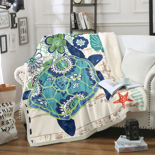 Turtle TT140827TT Sherpa Fleece Blanket
