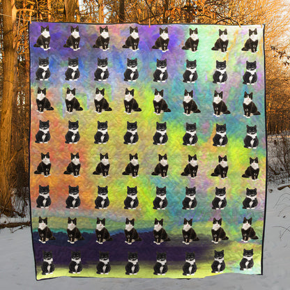 Tuxedo Cats CL20110307MDQ Art Quilt