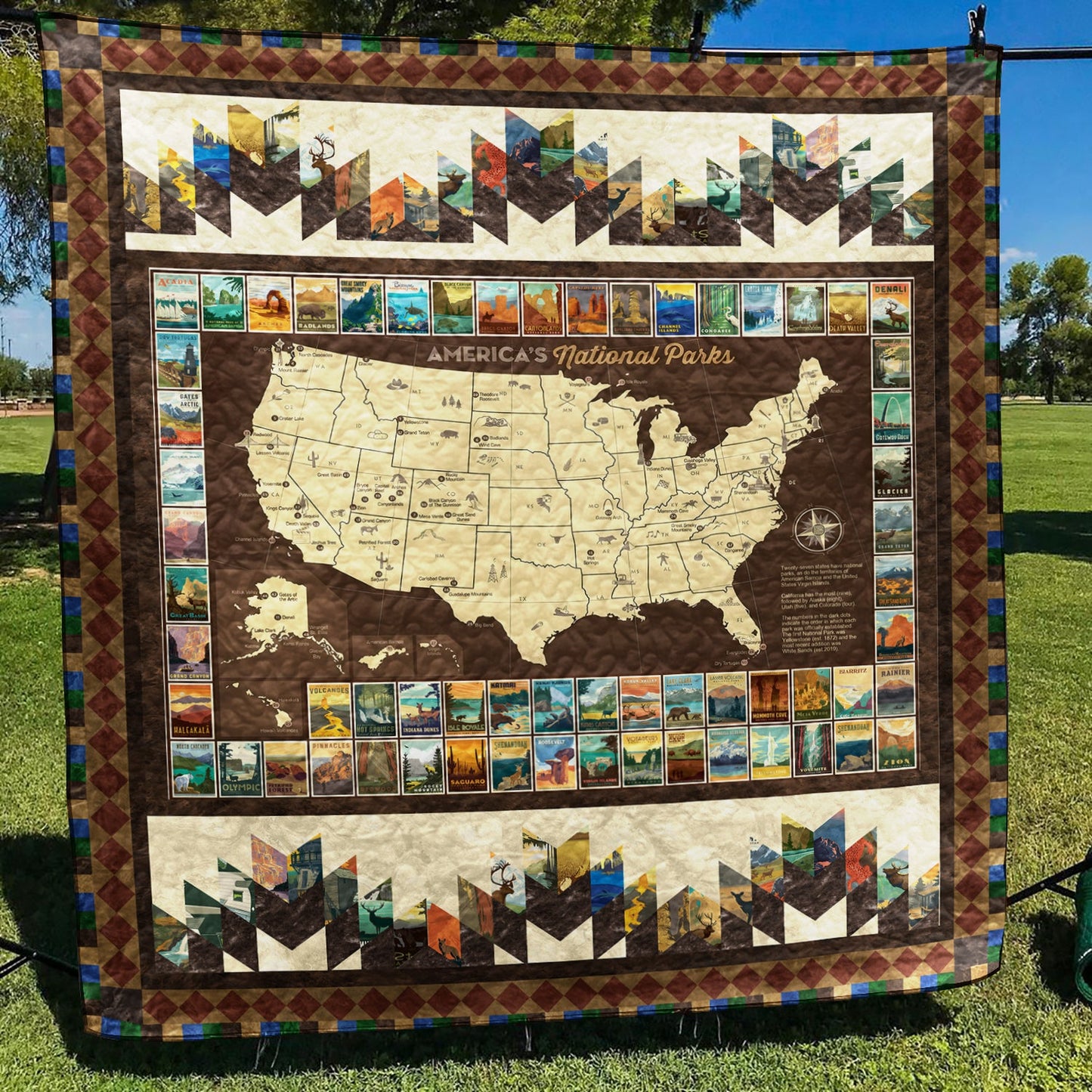 US National Park Quilt Blanket TL080604Y