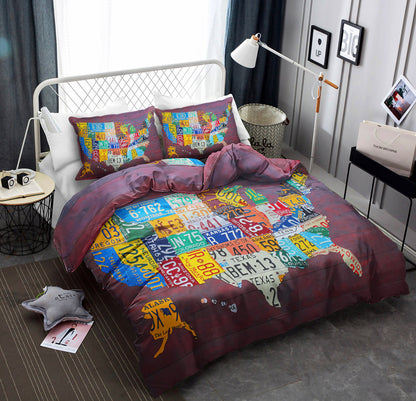 US Map TT240830T Bedding Sets