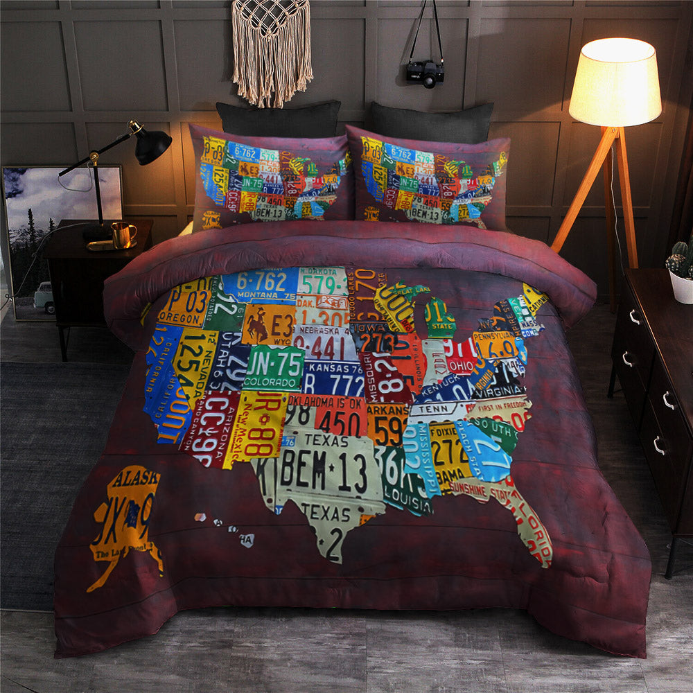 US Map TT240830T Bedding Sets
