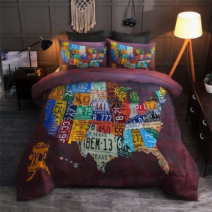 US Map TT240830T Bedding Sets