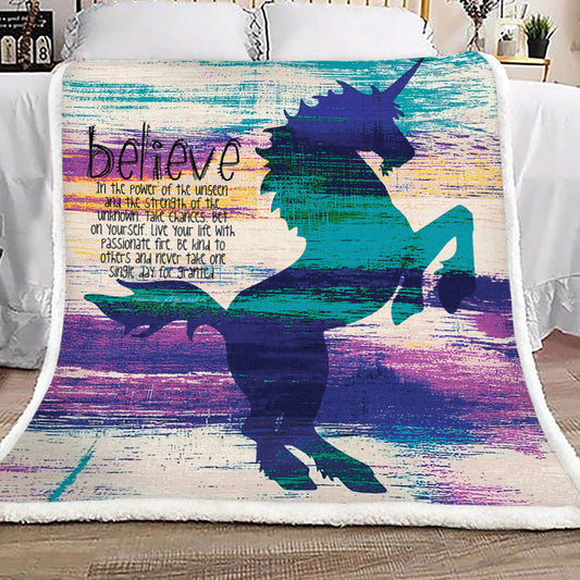 Unicorn TN2709111TT Sherpa Fleece Blanket