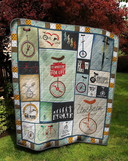 Unicycle TD14110010 Quilt Blanket