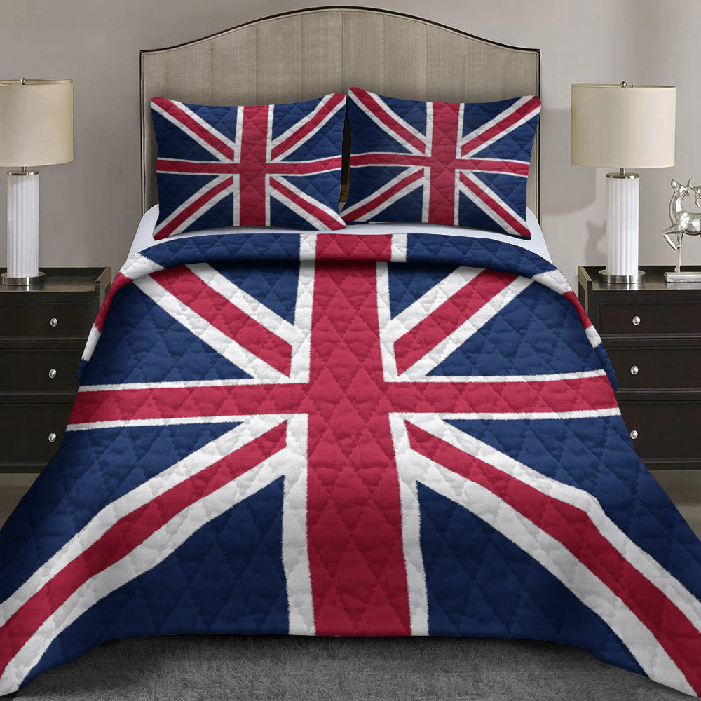 Union Jack Flag Quilt Bedding Set TM140902