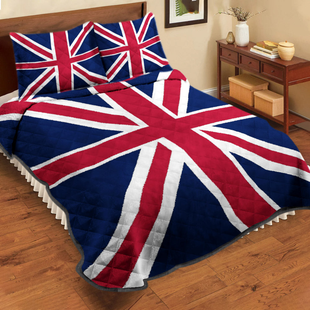 Union Jack Flag Quilt Bedding Set TM140902