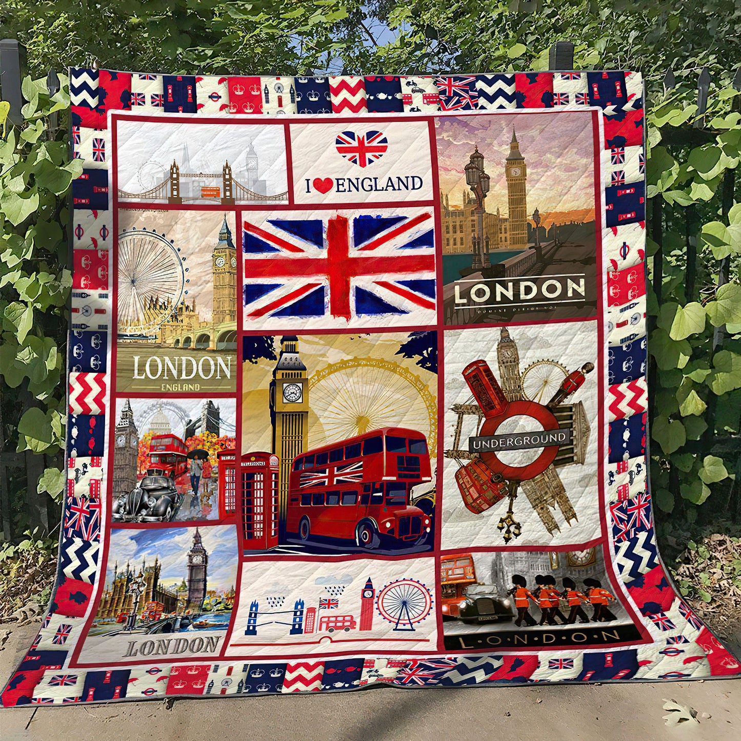 United Kingdom ND011114 Quilt Blanket