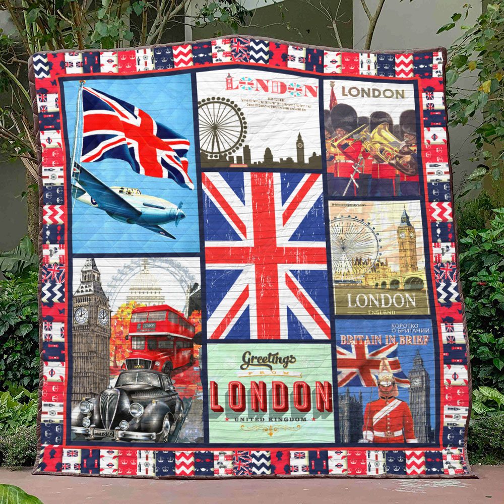 United Kingdom QH020702B Quilt Blanket