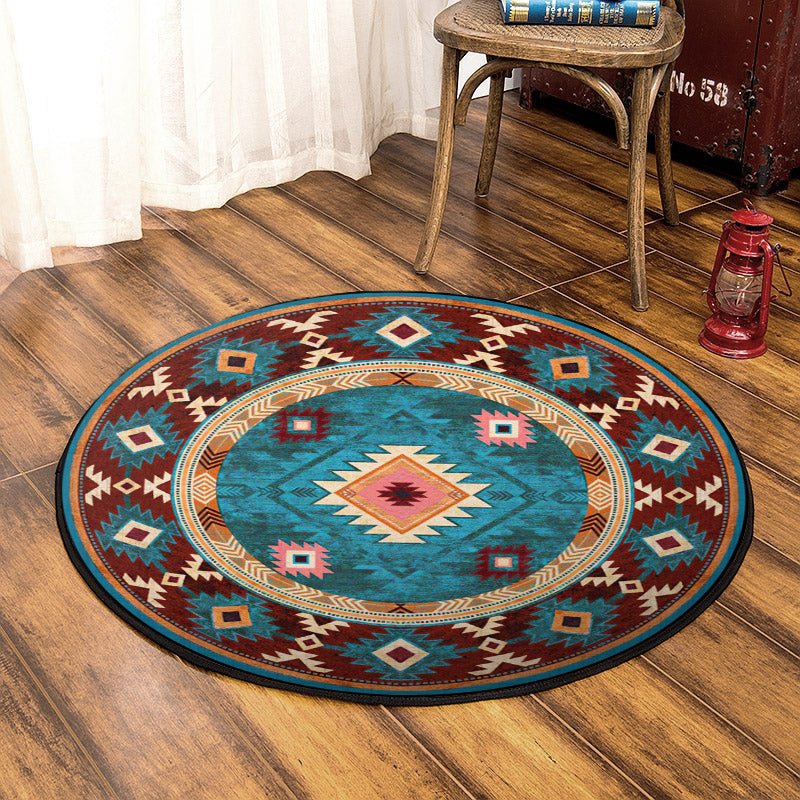 United Tribes Pattern Native American Pride CLA1610331RR Round Area Rug