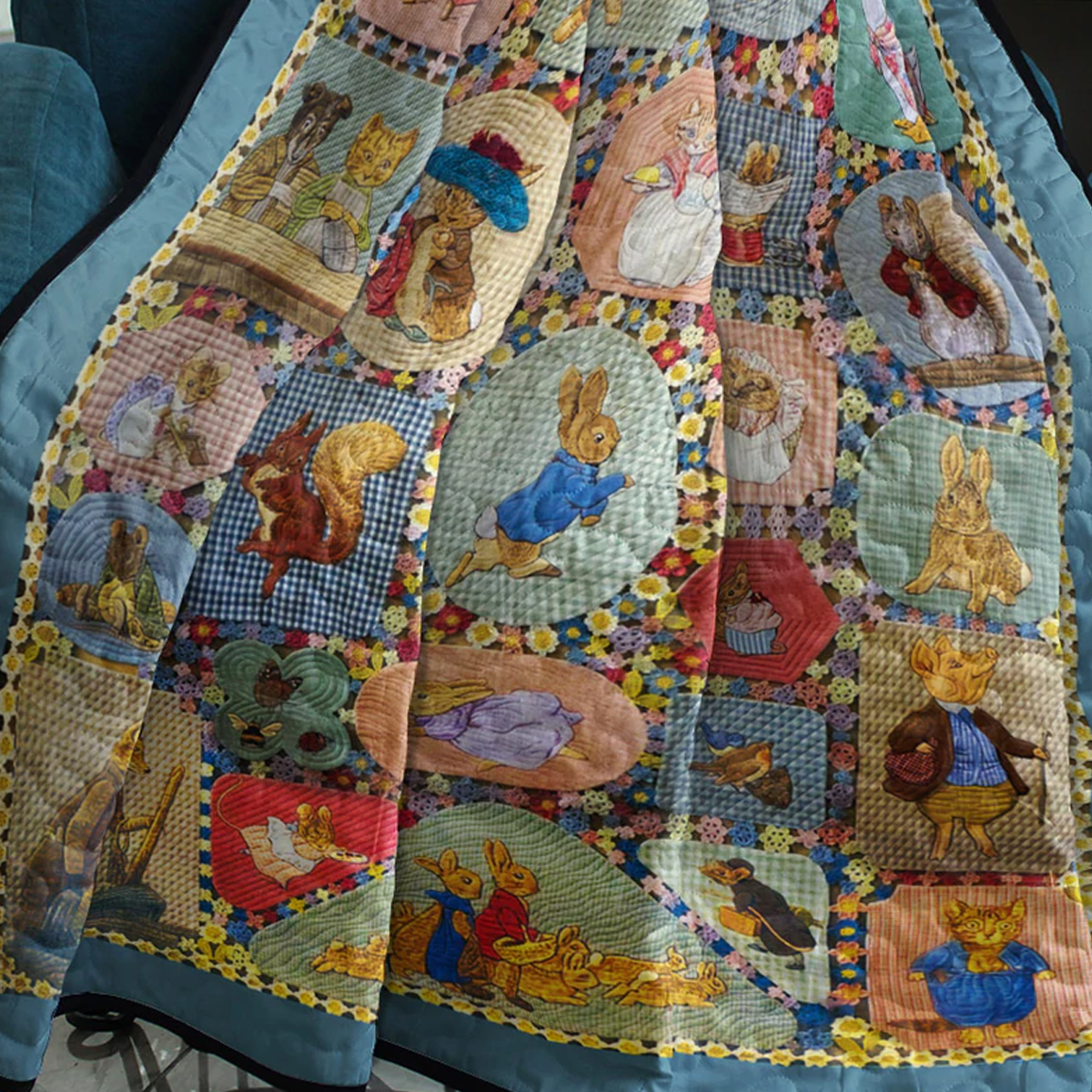 Bunny Easter CLA11110327Q Quilt Blanket