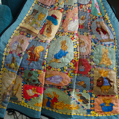 Bunny Easter CLA11110327Q Quilt Blanket