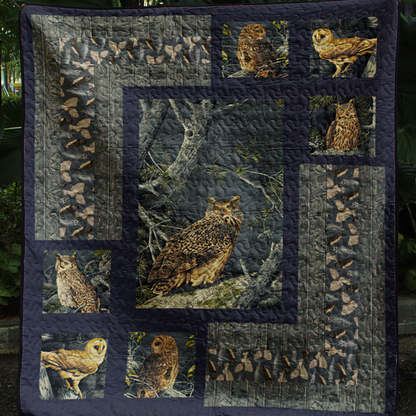 Night Owls CLA2210339Q Quilt Blanket