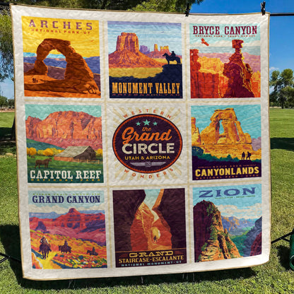 Utah And Arizona National Park Quilt Blanket MT130603D