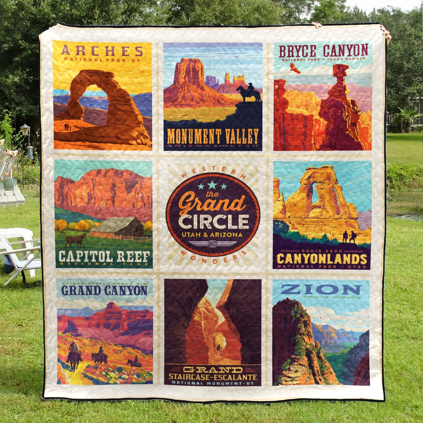 Utah And Arizona National Park Quilt Blanket MT130603D