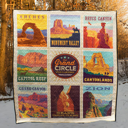 Utah And Arizona National Park Quilt Blanket MT130603D