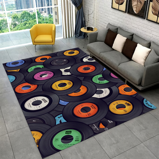 Vinyl Records CL260741MD Rug