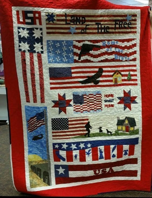 Veteran Coming Home CLA0910720Q Quilt Blanket