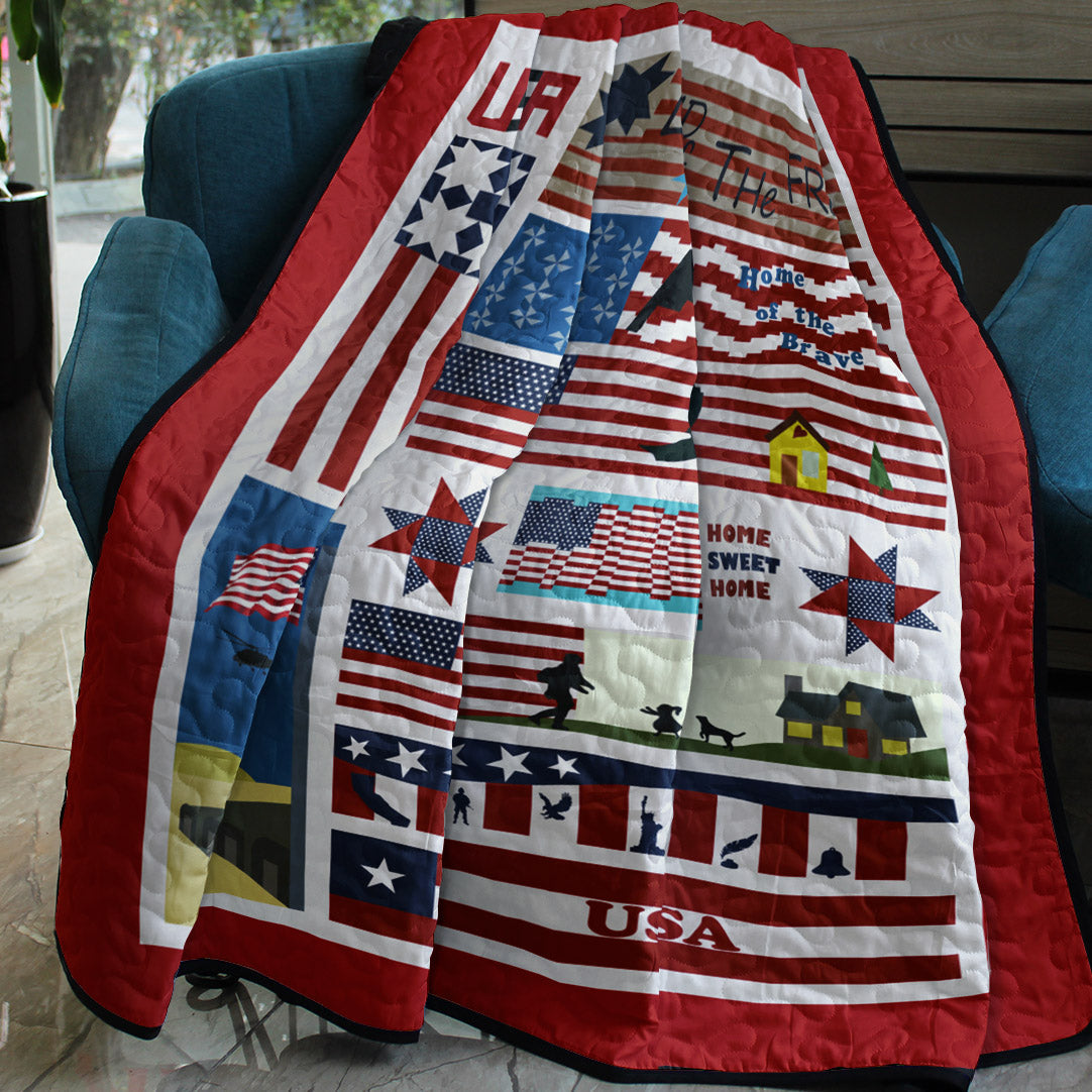 Veteran Coming Home CLA0910720Q Quilt Blanket