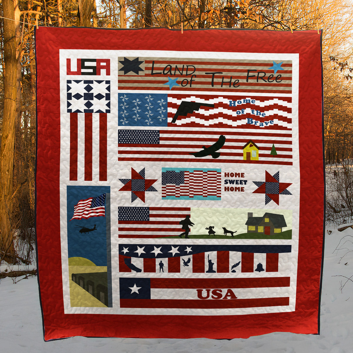 Veteran Coming Home CLA0910720Q Quilt Blanket