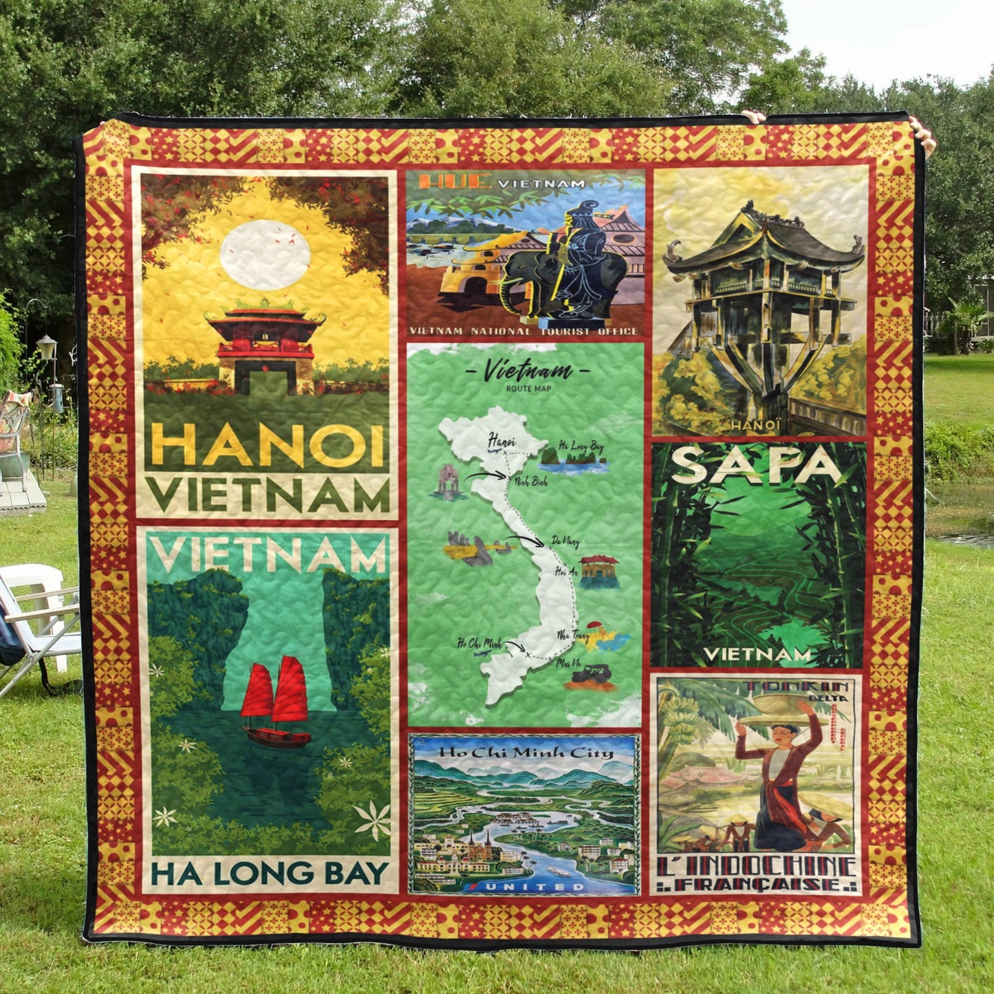 Vietnam LI030723A Quilt Blanket