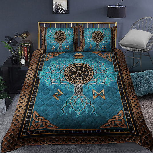 Viking Tree Of Life Quilt Bedding Set TL160918