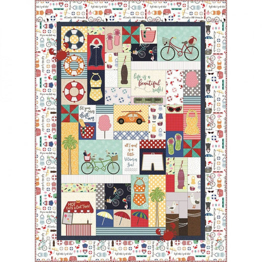 Vintage Boardwalk CLA0211800Q Quilt Blanket