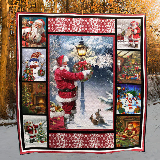 Vintage Christmas CL15100380MDQ Quilt Blanket