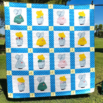 Vintage Sunbonnet Sue CLA1410600Q Quilt Blanket