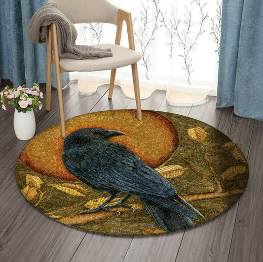 Vintage Crow DD1110122RR Round Area Rug