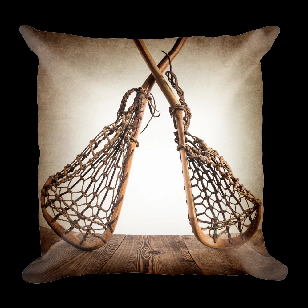 Vintage Lacrosse Sticks Crossed CL15110088MDP Throw Pillow Covers