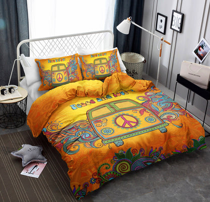 Vintage Peace And Love Bus CLM190804M Bedding Sets