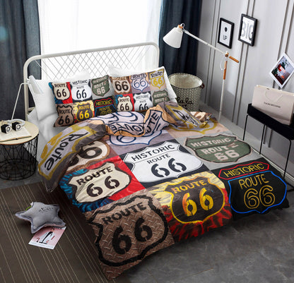 Vintage Road Signs QN100838B Bedding Sets