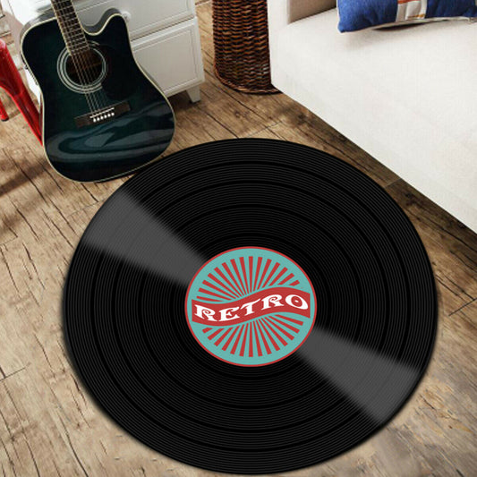 Vinyl Record CLM250986TM Round Area Rug