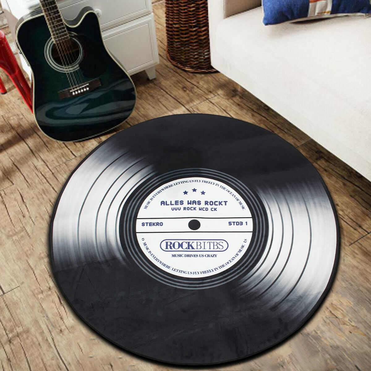 Vinyl Record CLM250987TM Round Area Rug